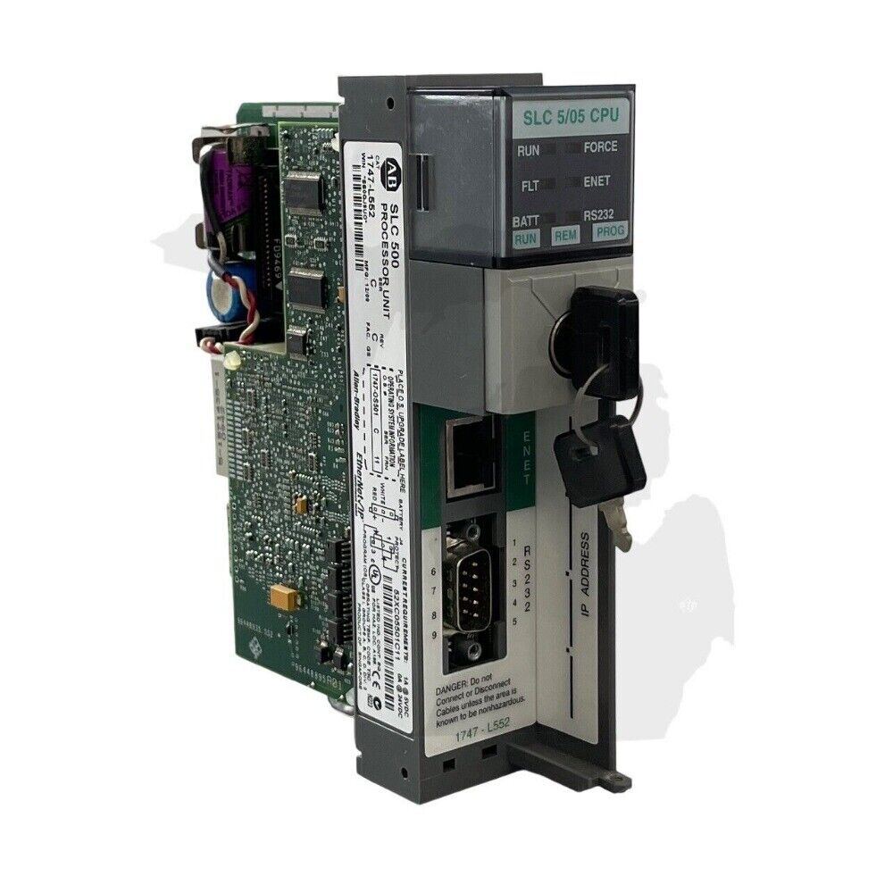 Allen-Bradley SLC 500 1747-L552 Processor Unit, Ethernet and RS232