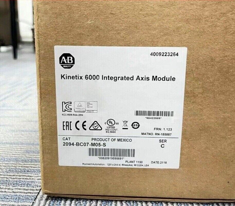 Allen-Bradley Kinetix 6000 axis module 2094-BC07-M05-S. STO, SERCOS interface. New.