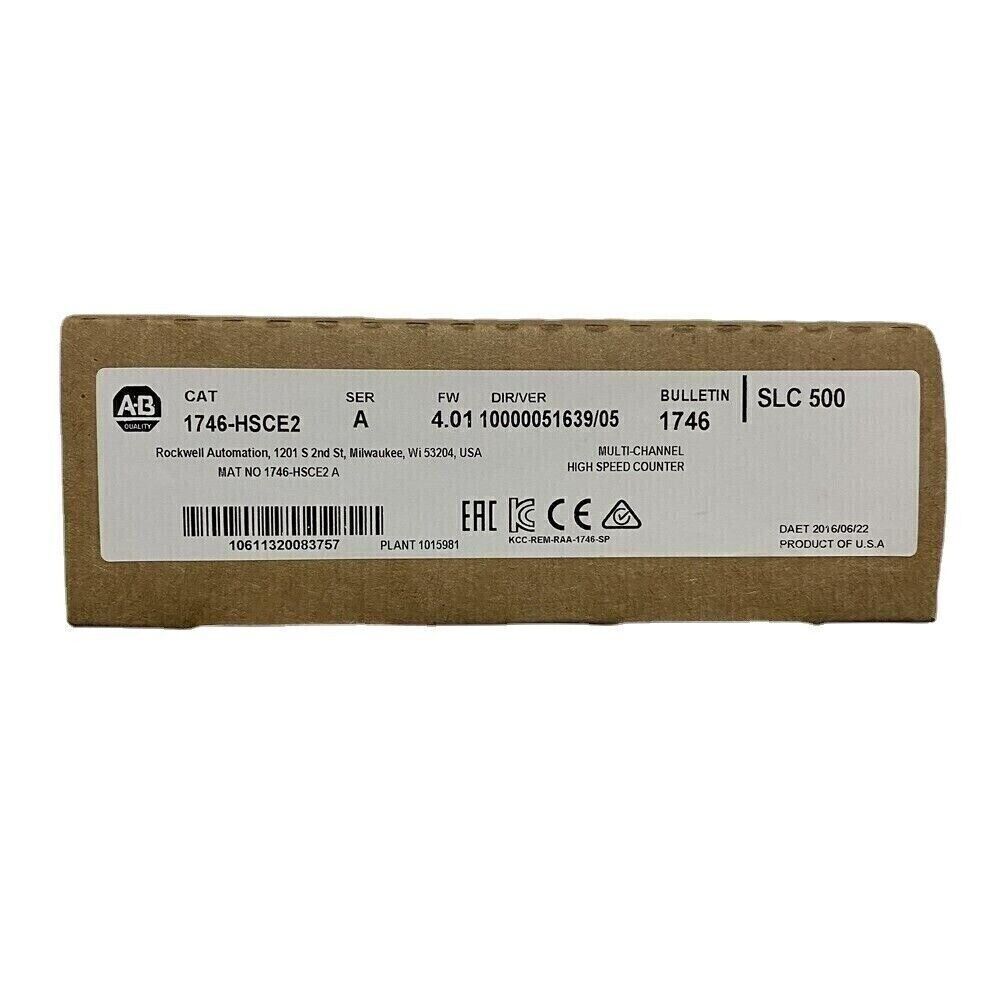 Allen-Bradley 1746-HSCE2 SLC 500 Multi-Channel High Speed Counter Module, new in box. Product of U.S.A.