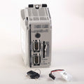Allen-Bradley CompactLogix L31 controller, front view with keys and battery. EtherNet/IP for industrial automation.