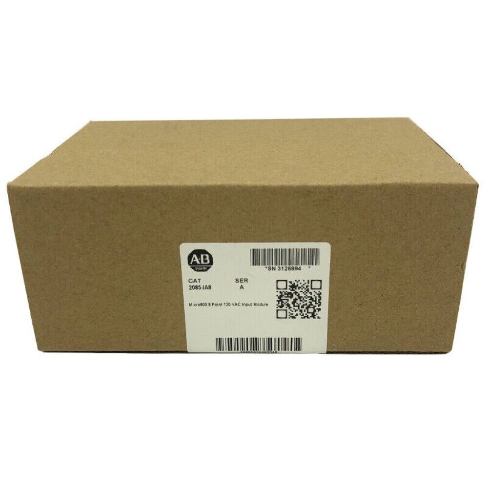 Allen-Bradley Micro800 8-Point 120 VAC Input Module, 2085-IA8, AB Box