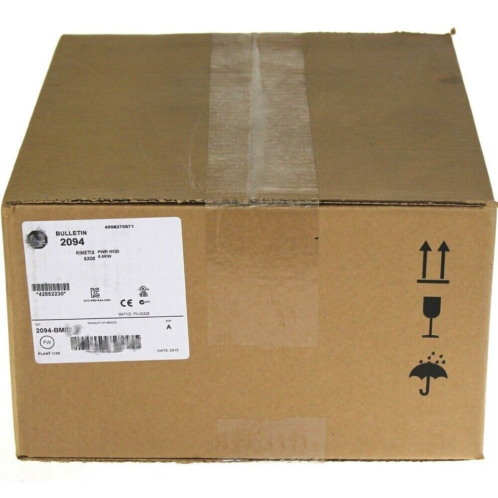 Allen-Bradley 2094 Kinetix Power Module Box. Industrial automation part, PLC equipment,  6X00 6.6KW, Product of Mexico.