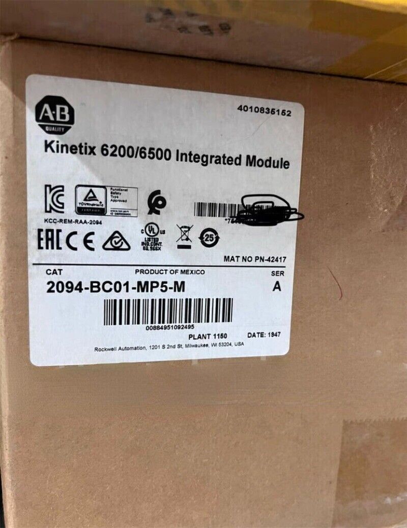 Allen-Bradley Kinetix 6200/6500 Integrated Module, PLC industrial automation part, 2094-BC01-MP5-M