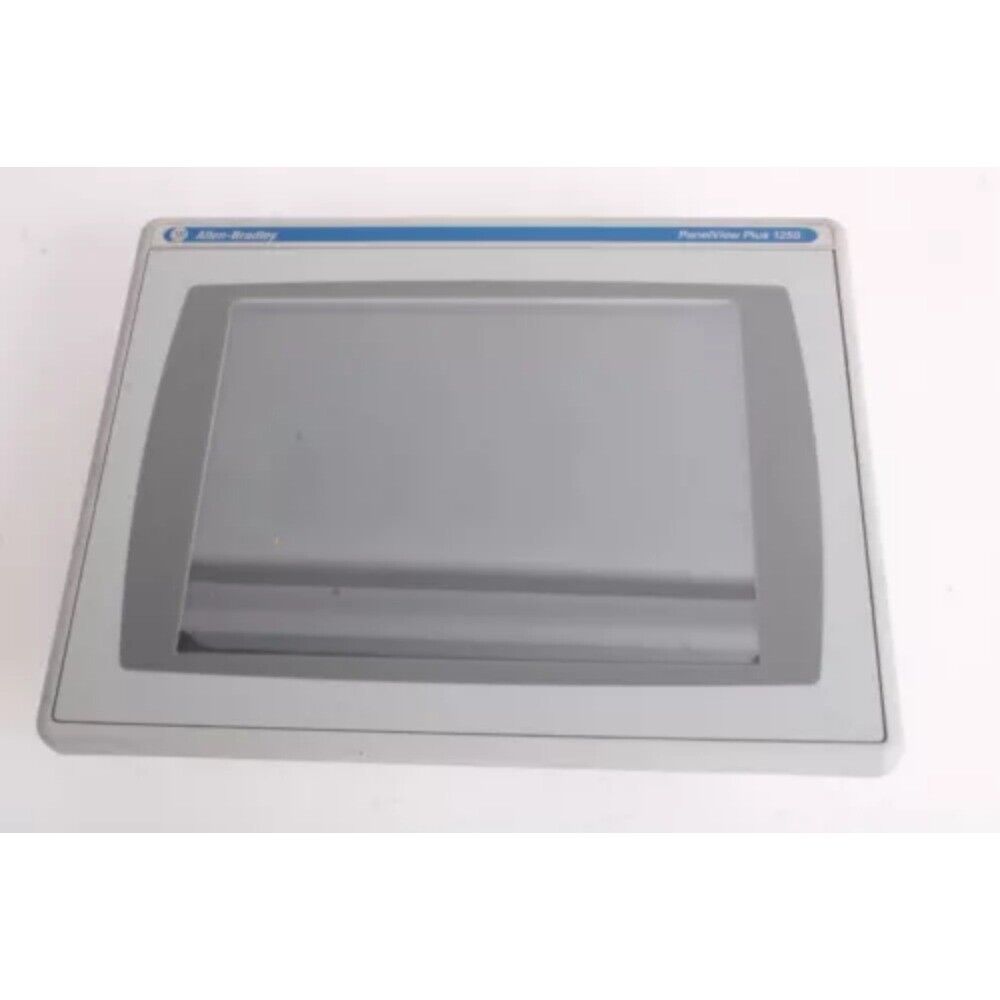 Allen-Bradley PanelView Plus 1250 HMI, gray touchscreen industrial interface