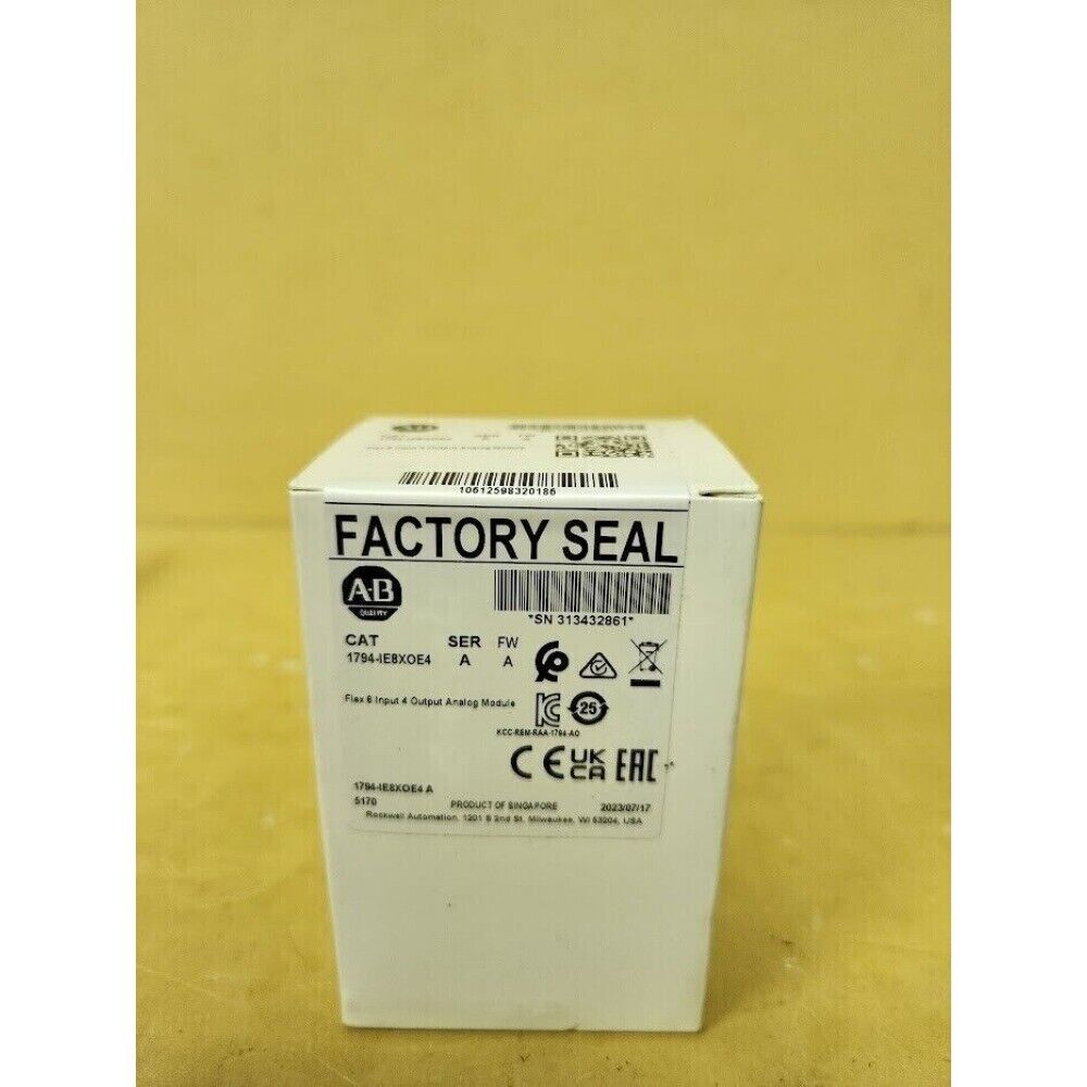 Allen-Bradley 1794-IE8XOE4 Flex I/O Analog Module box, factory sealed, product of Singapore