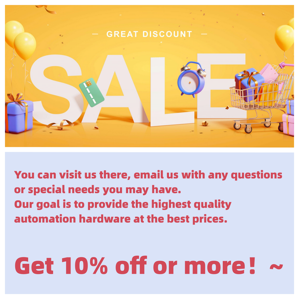 Sale announcement with alarm clock, presents, shopping cart, and balloons, Great Discount
