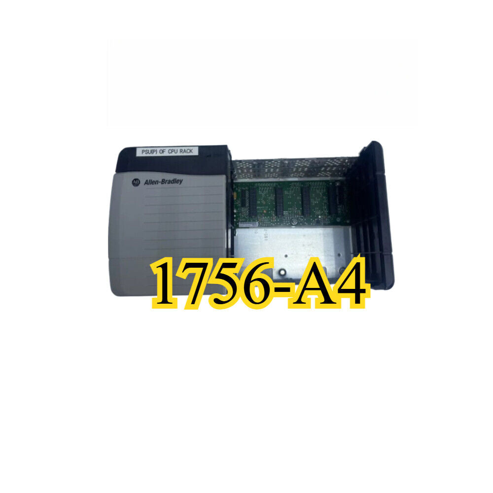 Allen-Bradley 1756-A4 ControlLogix 4 Slot Rack, PLC US AB, industrial automation part.