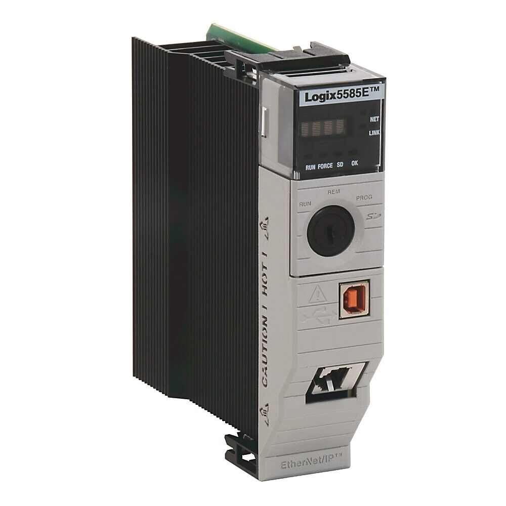 Allen-Bradley 1756-L82E ControlLogix 5580 Controller, featuring Ethernet/IP port, used in industrial automation.