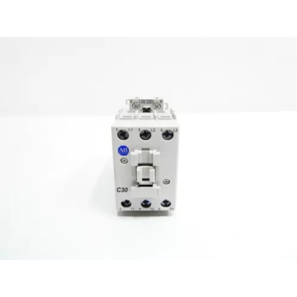 Allen-Bradley 100-C30D00 Contactor, 120V, 30AMP, with AB logo and C30 markings.
