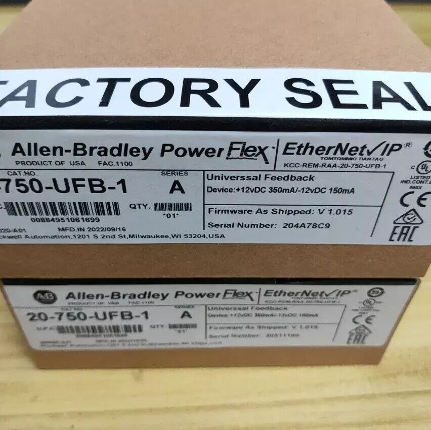 Allen-Bradley 20-750-UFB-1 Universal Feedback Module, industrial automation part, new in box