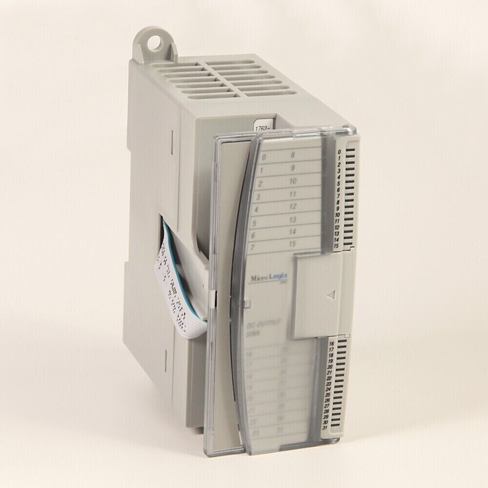 Allen-Bradley 1762-OB8 MicroLogix PLC digital output module, gray plastic enclosure