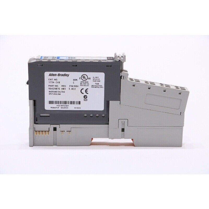 Allen-Bradley 1734-IV8 POINT I/O 8-channel digital input module, 24V DC signals, DIN rail mountable