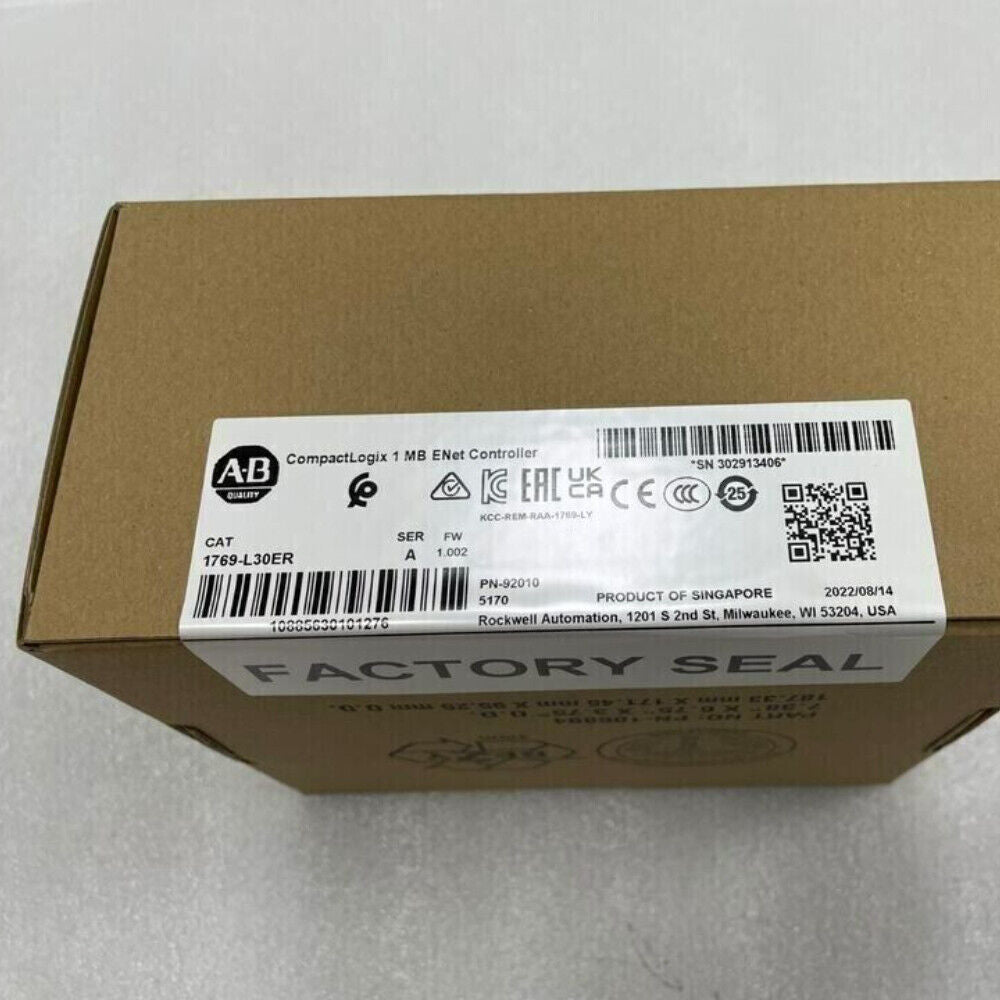 Allen-Bradley 1769-L30ER CompactLogix 1MB ENet Controller Factory Sealed