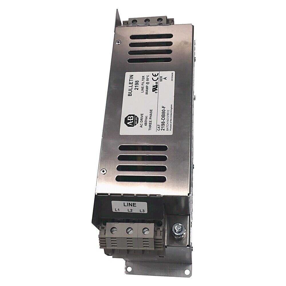 Allen-Bradley 2198-DB80-F Line Filter, 80AMP, AC Drive, Three Phase, Industrial Automation Part