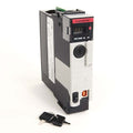 Allen-Bradley 1756-L73S Ser B GuardLogix Controller. Features include RUN, FORCE, SD, OK indicators and security keys.