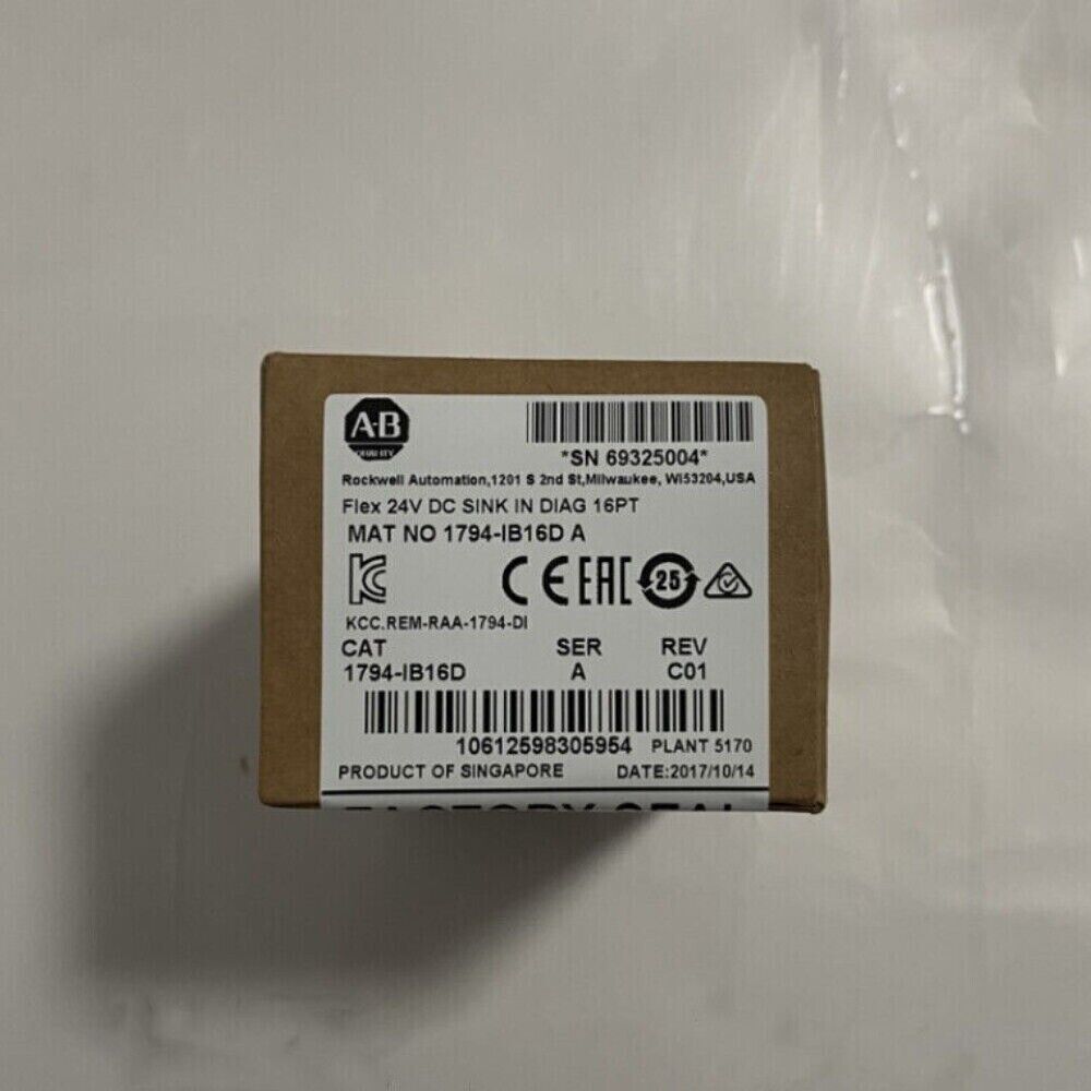 Allen-Bradley 1794-IB16D Flex I/O Module in Box. Industrial automation PLC part