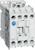 Allen-Bradley 100-C09D10 Contactor, white, featuring 110V/120V 50/60Hz input, industrial automation components.
