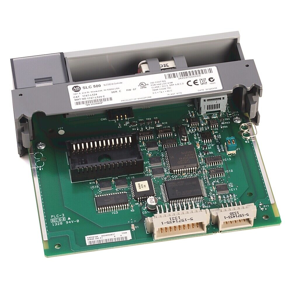 Allen-Bradley SLC 500 CPU Processor Module 1747-L524, industrial automation PLC component