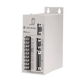 Allen-Bradley Ultra3000 Servo Drive, Front View, Grey Metal Enclosure, with Connectors and Terminals