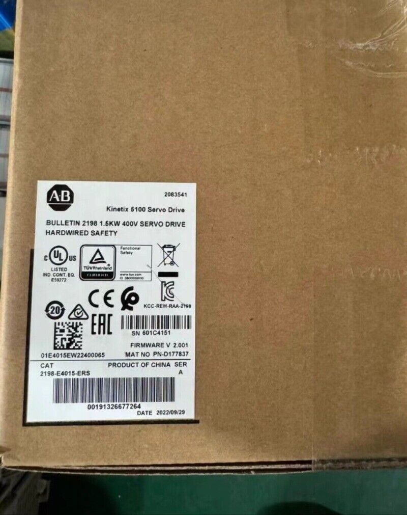 Allen-Bradley 2198-E4015-ERS Kinetix 5100 Servo Drive, industrial automation part, 1.5kW, 400V.