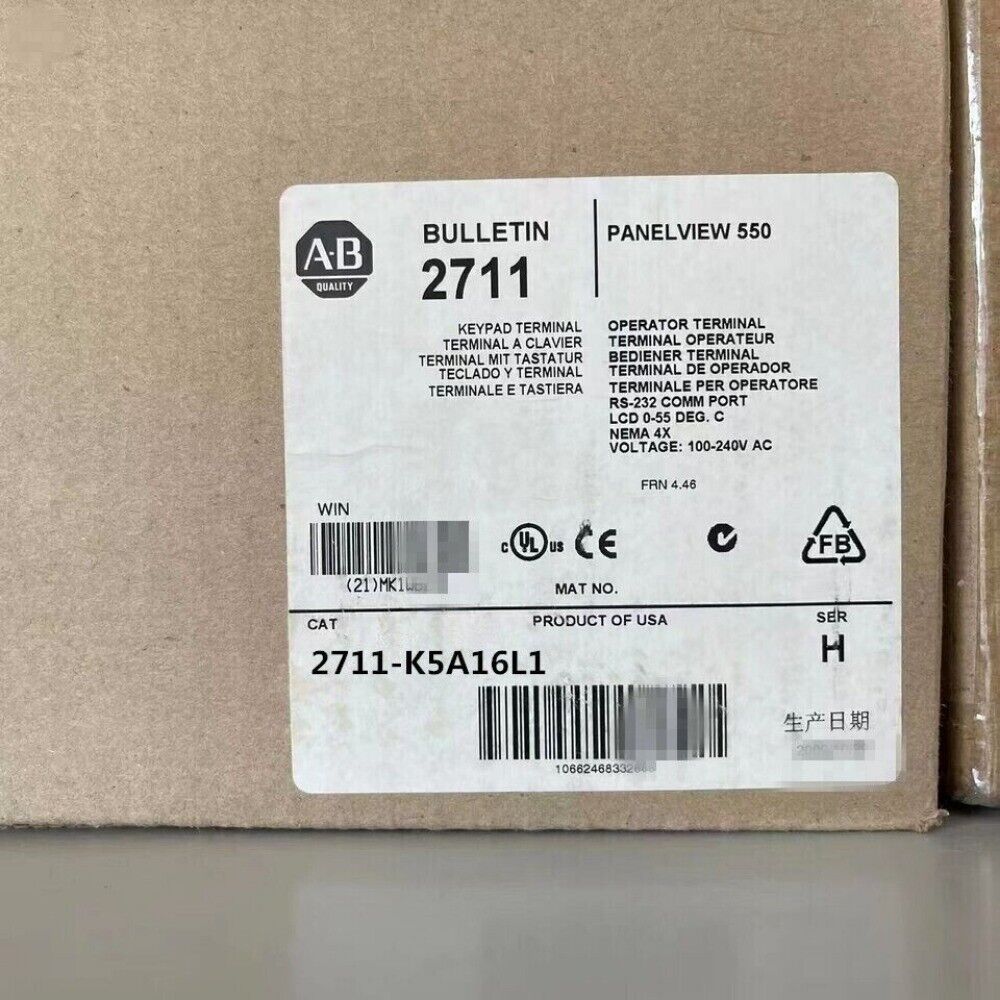 Allen-Bradley PanelView 550 2711-K5A16L1 PLC, industrial automation part