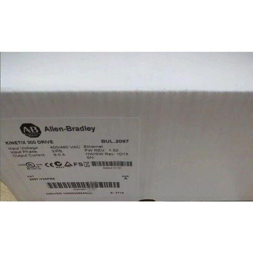 Allen-Bradley Kinetix 300 Drive Label 2097-V34PR6, EtherNet/IP, 6.0A