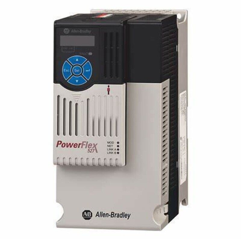 Allen-Bradley PowerFlex 527 7.5HP AC Drive, gray and black industrial automation part