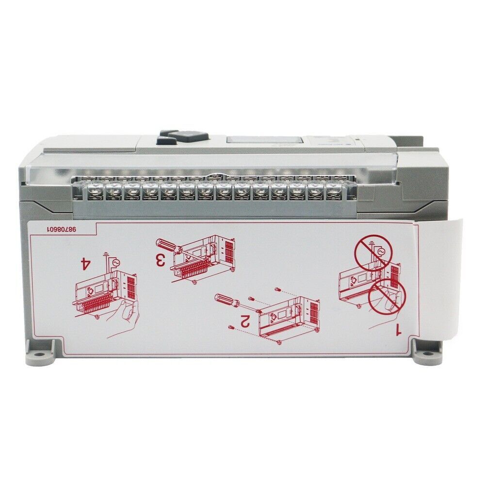 Allen-Bradley MicroLogix 1400 PLC, gray casing, installation guide. Industrial automation controller.