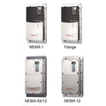 Allen-Bradley PowerFlex 70 AC Drive models: NEMA 1, Flange, NEMA 4X/12, and NEMA 12. Industrial automation parts.