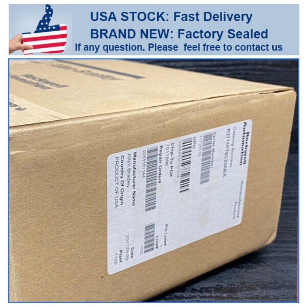 Allen-Bradley 2711P-T6C20A8 Ser A HMI touchscreen in factory-sealed packaging, USA stock, fast delivery.
