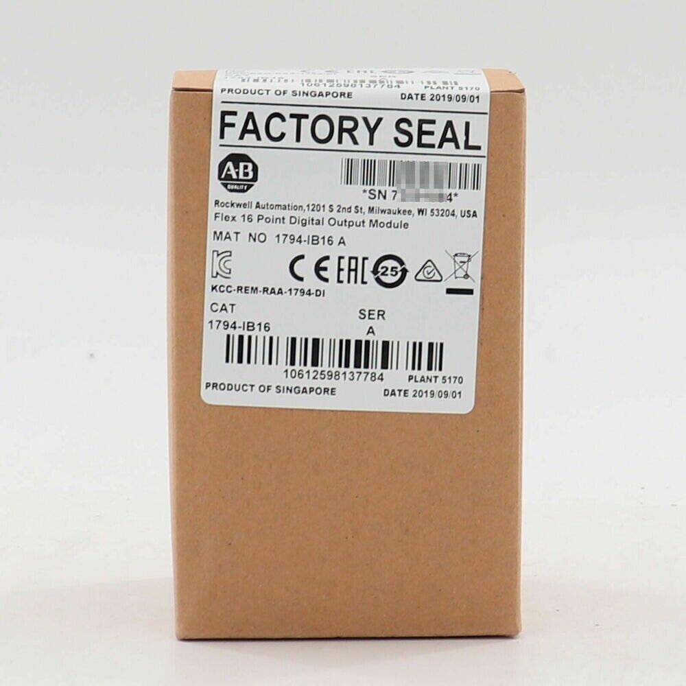 Allen-Bradley 1794-IB16 Flex I/O Input Module box, Factory Sealed, Industrial Automation PLC component