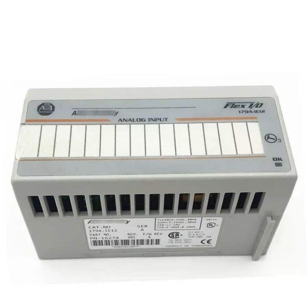 Allen-Bradley 1794-IE12 Flex I/O Analog Input Module, CAT. NO. 1794-IE12.