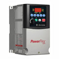 Allen-Bradley PowerFlex 40 AC Drive. Features include integrated keypad, RS-485 communication, and V/Hz control.