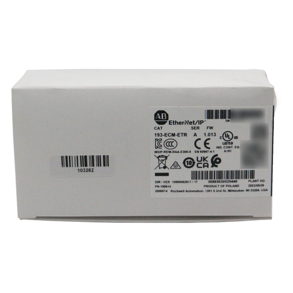 Allen-Bradley 193-ECM-ETR EtherNet/IP Communication Module, industrial automation part, factory equipment.
