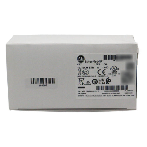 Allen-Bradley 193-ECM-ETR EtherNet/IP Communication Module, industrial automation part, factory equipment.
