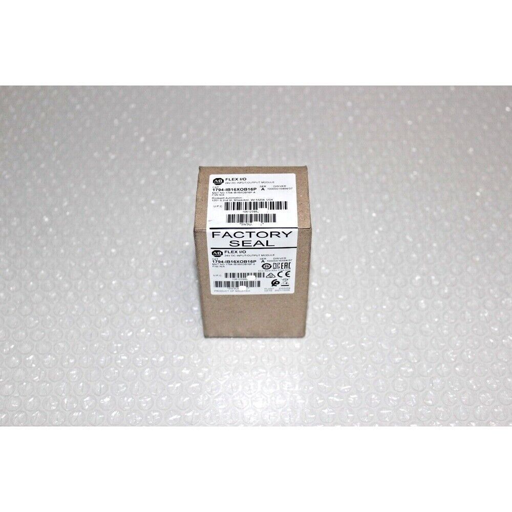 Allen-Bradley 1794-IB16XOB16P FLEX I/O Module in factory sealed box, industrial automation part.