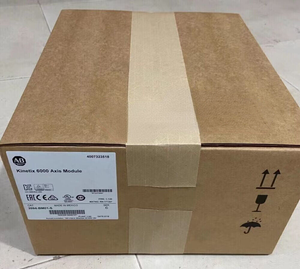 Allen-Bradley Kinetix 6000 Axis Module in shipping box. Model 2094-BM01-S,  NEW. Industrial automation part for servo drive.