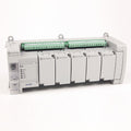 Allen-Bradley Micro850 2080-LC50-48QWB controller, industrial automation part, with I/O and Ethernet port.