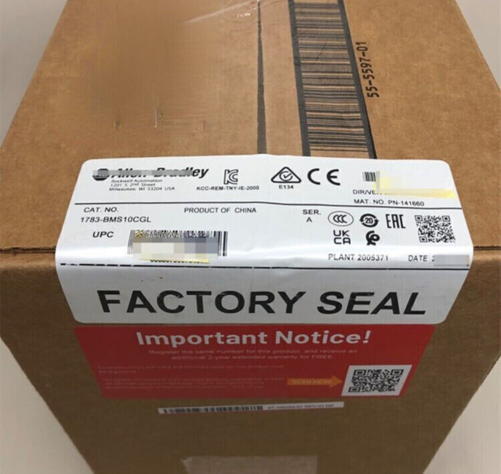 Allen-Bradley 1783-BMS10CGL Ethernet Switch box, Factory Sealed with Important Notice.