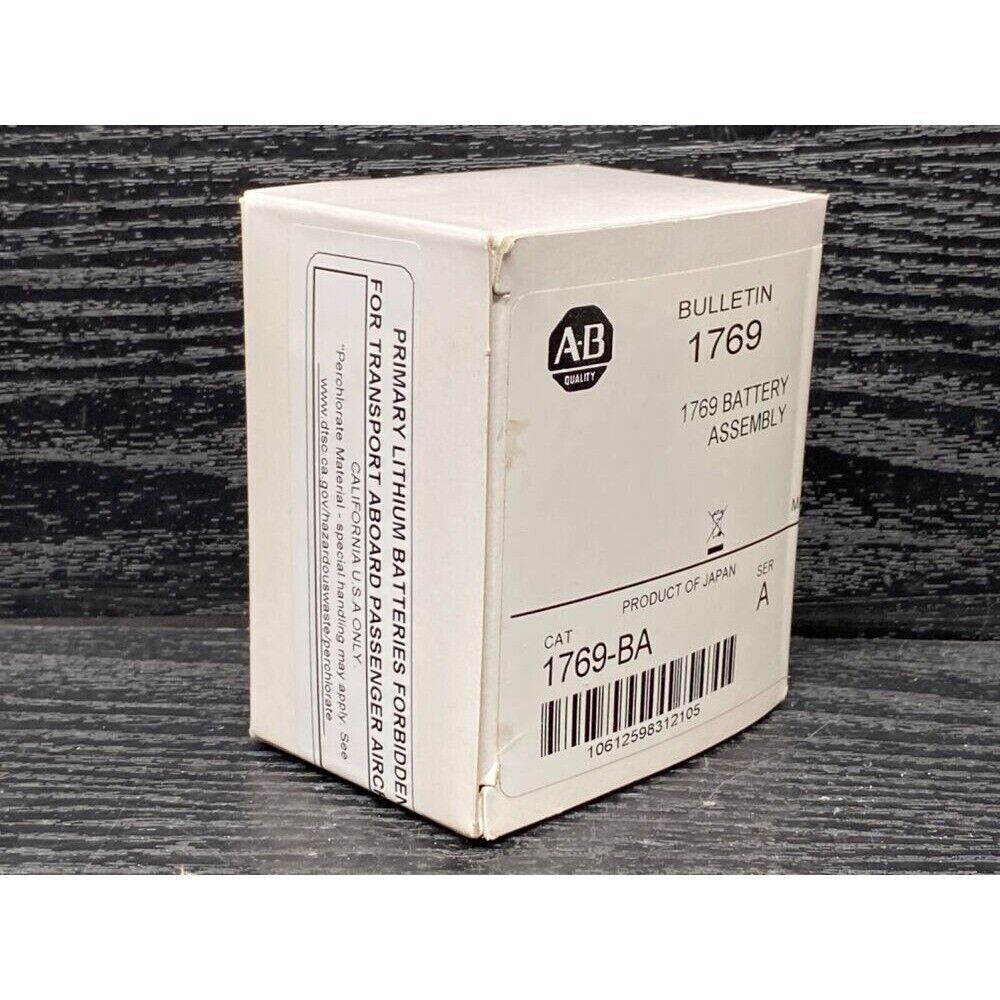 Allen-Bradley 1769-BA Battery Assembly box. For CompactLogix PLC, Primary Lithium Batteries.