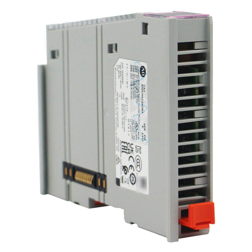 Allen-Bradley 5069-HSC2XOB4 Compact 5000 High Speed Counter Module SER A, gray with orange lever