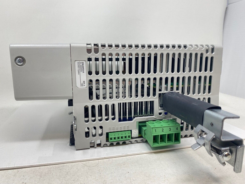 Allen-Bradley 2094-BM03-M Kinetix Power Module. Gray industrial automation component with connector ports and labels.