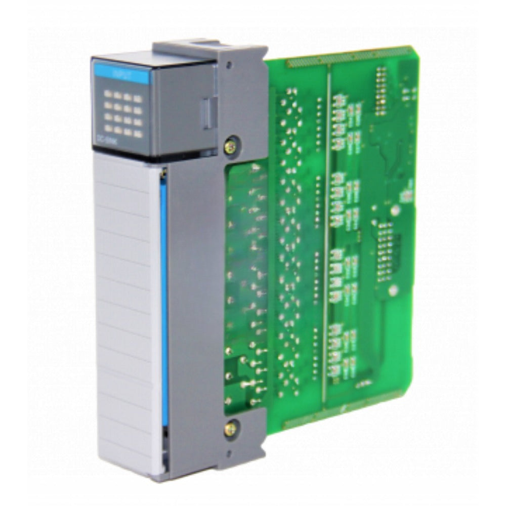 Allen-Bradley 1746-IB16 SLC 500 digital input module, grey and white with green circuit board