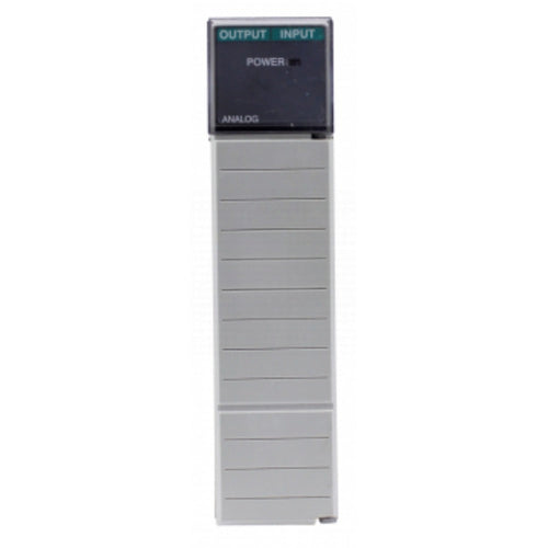 Allen-Bradley 1746-NIO4V analog module. Features input/output and power indicators for process control. SLC 500 Series.