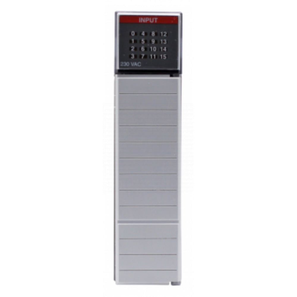 Allen-Bradley 1746-IM16 SLC 500 PLC Input Module. Gray module with input indicators and labeling.