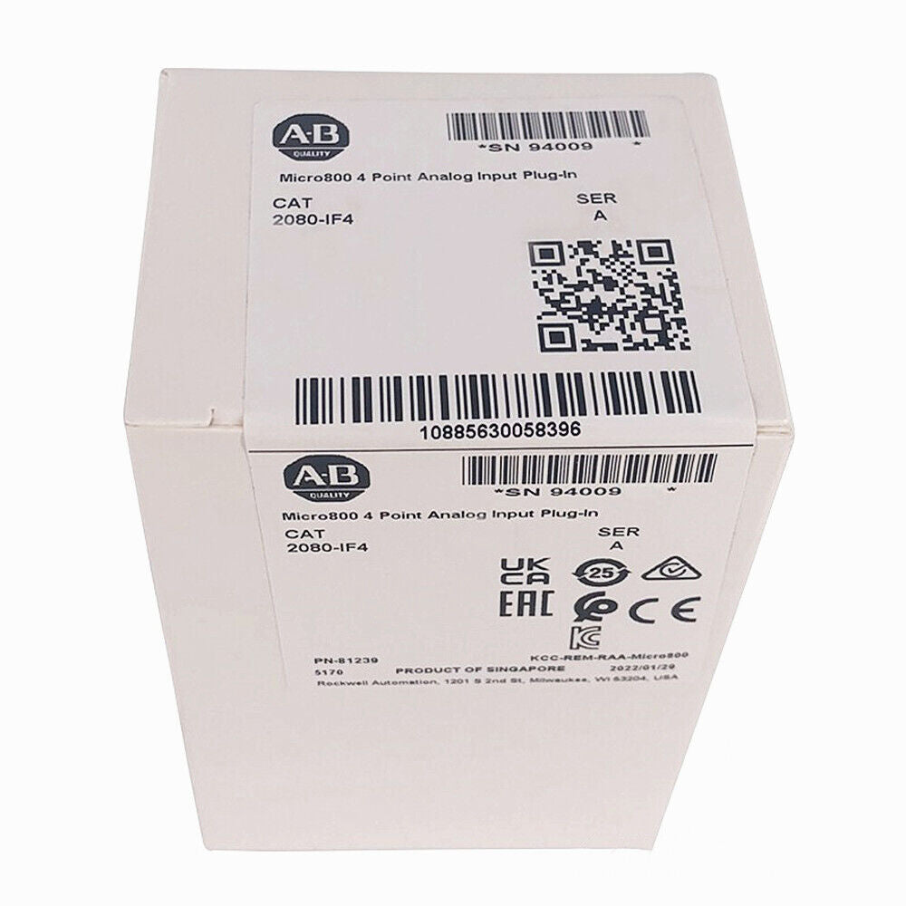 Allen-Bradley Micro800 2080-IF4 4-Point Analog Input Plug-In Module Box - Product of Singapore