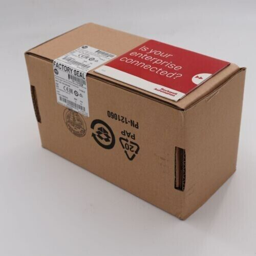 Allen-Bradley 1766-L32BWAA MicroLogix 1400 PLC in brown packaging, factory sealed, 'Is your enterprise connected?'