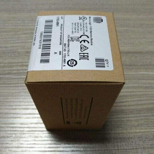 Allen-Bradley 1763-MM1 SER A MicroLogix 1100 Memory Module box, product of Singapore, qty 1