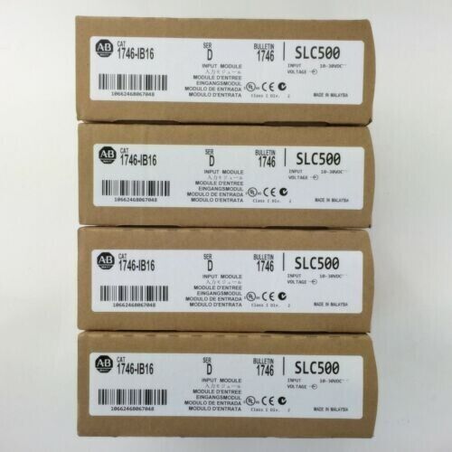 Allen-Bradley 1746-IB16 SER D SLC 500 Digital Input Module boxes, industrial automation parts