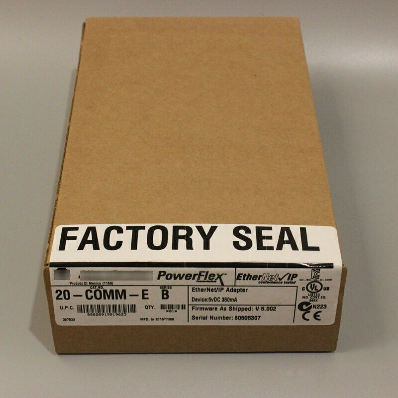 Allen-Bradley 20-COMM-E Ethernet/IP Adapter, Factory Sealed in Box